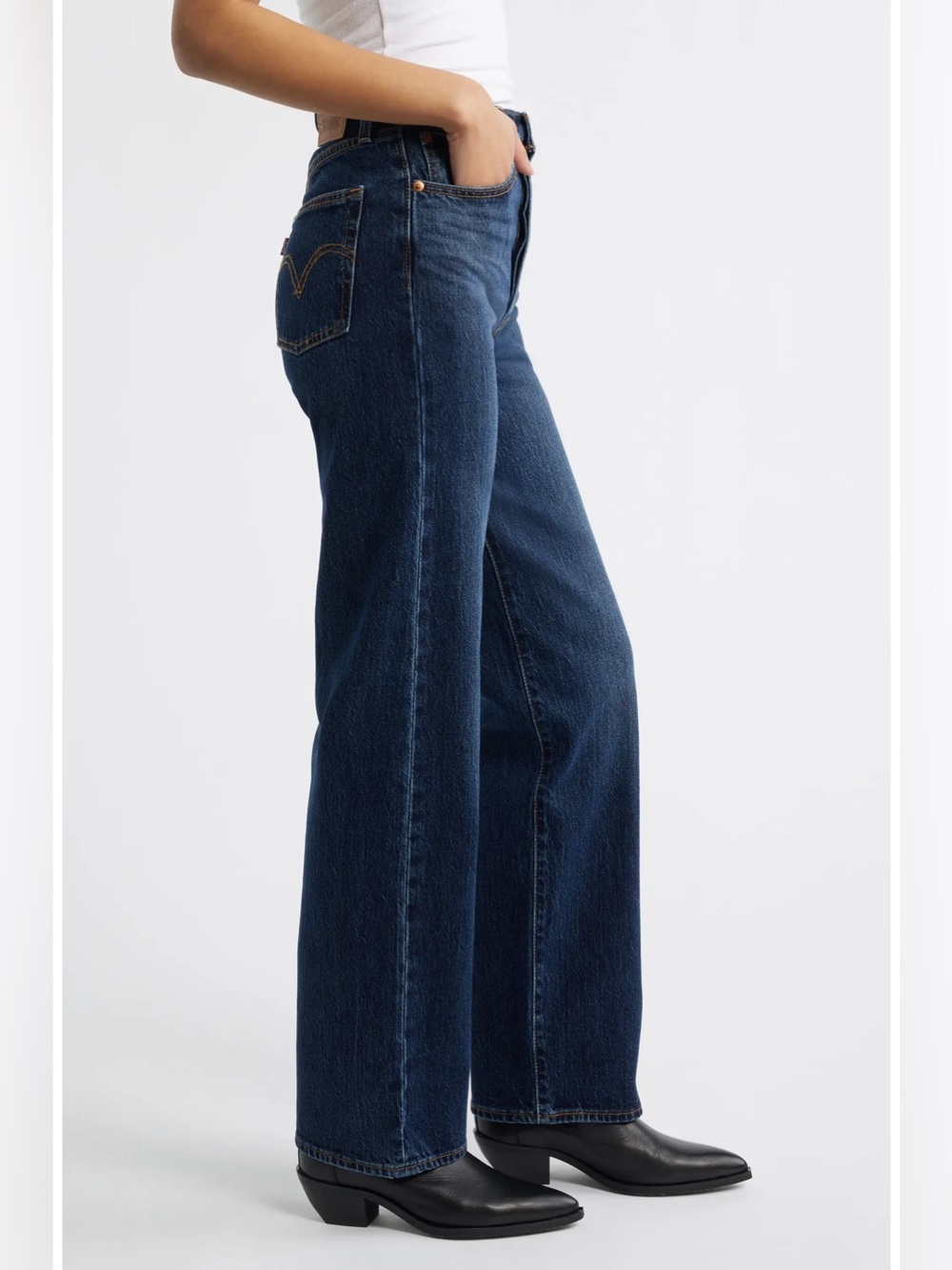 🌻Levi's Ribcage High Waist Straight Leg Jeans  Super Hi-Rise Full Length sz. 28 - Picture 5 of 11